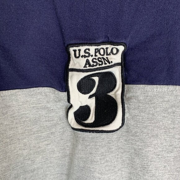 U.S Polo Association USPA Polo #3 T shirt Size M Blue & Gray - Picture 4 of 6